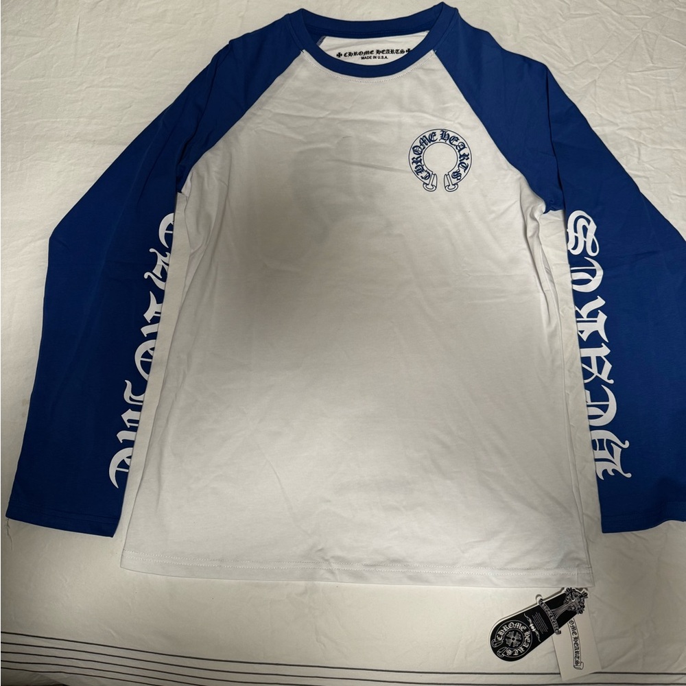 Chrome Hearts Men’s White/Blue Shirt - NWT - SIZE XL